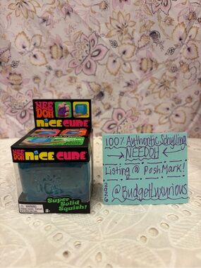 Nerf? Nee Doh Nice Cube Super Solid Squish - Blue (NeeDoh)